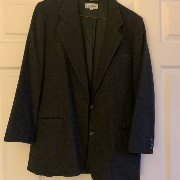 Dark gray wool blazer. - Picture 4 of 5